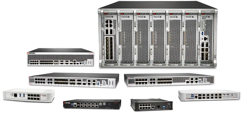 Range of Palo Alto firewall appliances designed for scalable enterprise network security