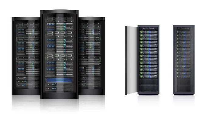 Multiple server racks in data center environment for enterprise IT infrastructure