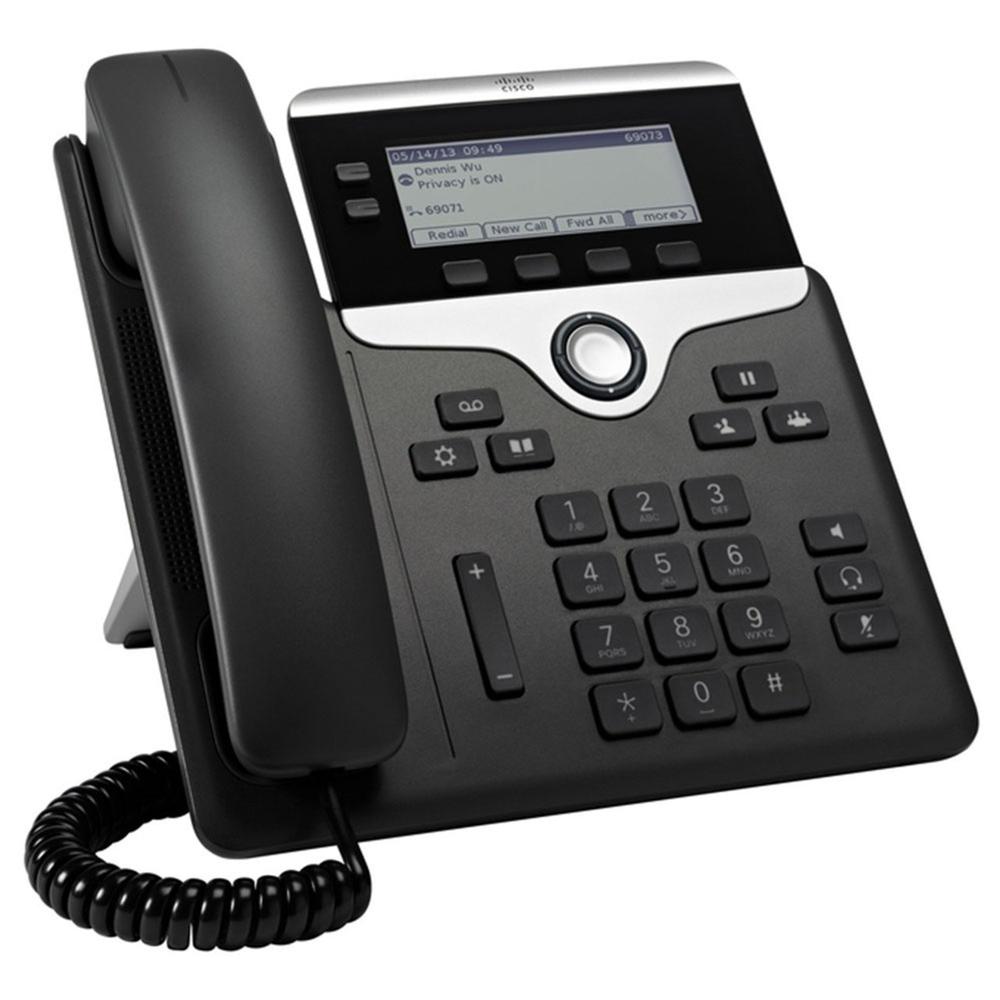 Cisco IP phone with digital display and keypad designed for enterprise VoIP communication