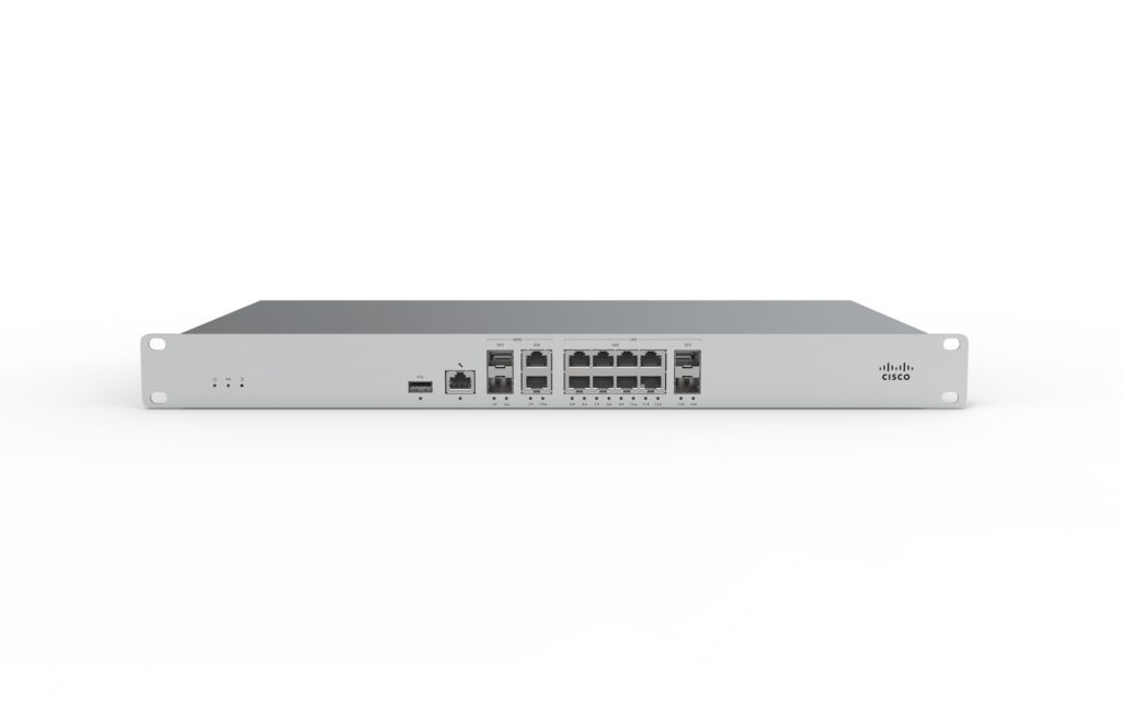 Cisco network appliance with multiple ports for secure enterprise network management