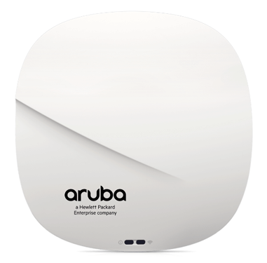 Modern Aruba access point device designed for high-performance enterprise wireless networks