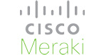 Cisco Meraki logo for cloud-managed networking and wireless infrastructure